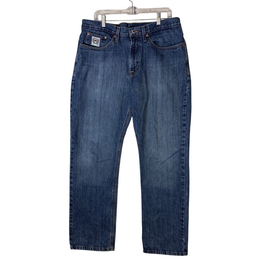 Cinch White Label Mens Relaxed Straight Leg Jeans Blue Denim 36x32 MB92834013